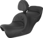 SADDLEMEN Heated Roadsofa Seat - Includes Backrest - Black H88-07-187BRHCT