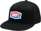 100% Official Flexfit® Hat - Black - Small/Medium 20043-00002