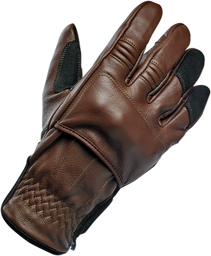 BILTWELL Belden Gloves - Chocolate/Black - XS 1505-0201-301