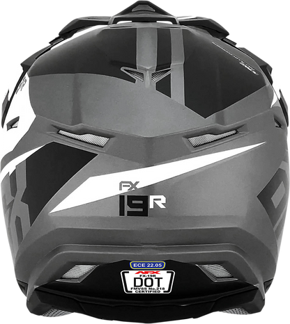 AFX FX-19R Helmet - Racing - Frost Gray - Medium 0110-7074