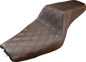 SADDLEMEN Step-Up Seat - Front Lattice Stitch - Brown - XL 807-11-172BR