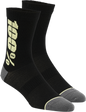 100% Rythym Socks - Black/Yellow - Small/Medium 24006-014-17