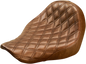 SADDLEMEN Renegade Solo Seat - Lattice Stitched - Brown 818-29-002BLS