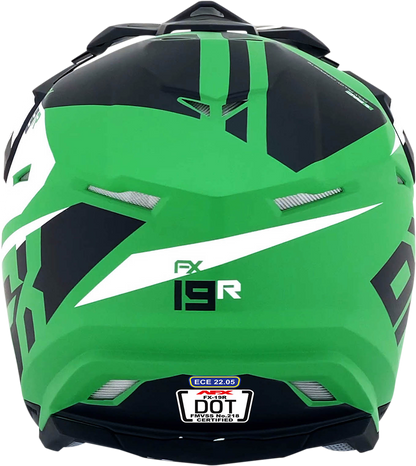 AFX FX-19R Helmet - Racing - Matte Green - XL 0110-7081