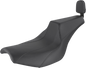 SADDLEMEN Seat - Signature Series - With Passenger Backrest Pad - Gripper - Black FD88209