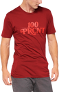 100% Searles Tech T-Shirt - Brick - Small 35027-068-10