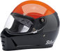 BILTWELL Lane Splitter Helmet - Gloss Podium Orange/Gray/Black - Large 1004-550-104