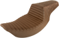 SADDLEMEN Step-Up Seat - Front Tuck-n-Roll/Rear Lattice Stitch - Brown 897-06-176BR