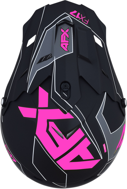 AFX FX-17 Helmet - Aced - Matte Black/Pink - XS 0110-6509