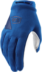 100% Women's Ridecamp Gloves - Blue - Large 11018-002-10