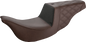 SADDLEMEN Unknown Industries Seat - Carbon Fiber/ Gripper/Rear Lattice Stitch - Brown - FL '08-'23 UN08-07-173BR