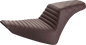 SADDLEMEN Step-Up Seat - Front Tuck-n-Roll/Rear Lattice Stitch - Brown 812-26-176BR