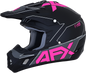 AFX FX-17 Helmet - Aced - Matte Black/Pink - Small 0110-6510