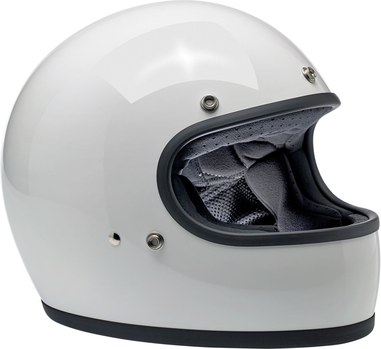 BILTWELL Gringo Helmet - Gloss White - Medium 1002-517-103