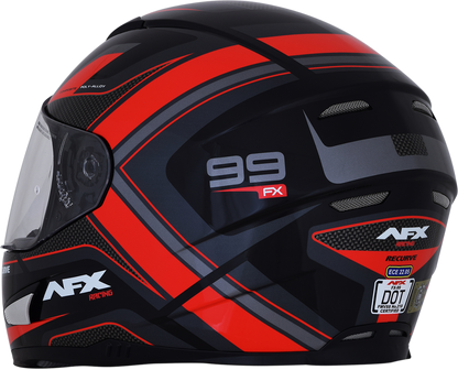 AFX FX-99 Helmet - Recurve - Black/Red - Small 0101-11111