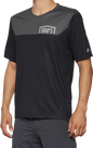 100% Airmatic Jersey - Short-Sleeve - Black/Charcoal - Large 40014-00002