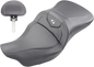 SADDLEMEN Extended Reach Road Sofa Seat - Carbon Fiber - Backrest - '08-'23 FL 808-07B-186BR