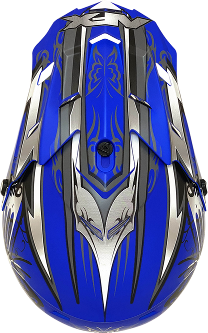AFX FX-17Y Helmet - Butterfly - Matte Blue - Small 0111-1387