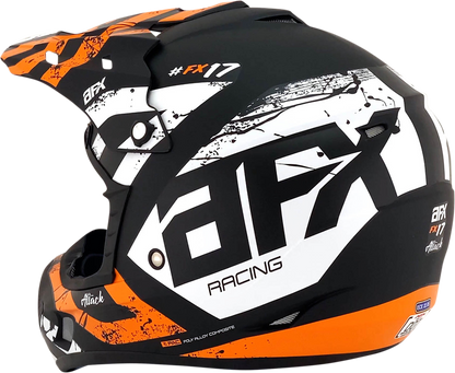 AFX FX-17 Helmet - Attack - Matte Black/Orange - 3XL 0110-7641