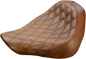 SADDLEMEN Renegade Solo Seat - Lattice Stitched - Brown 818-27-002BLS