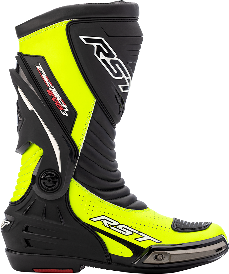 RST Tractech Evo Iii Sport Ce Boot Flo Yellow / Black  Sz 8 556-2101541