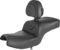 SADDLEMEN RoadSofa Seat - with Backrest - Black w/ Black Stitching - Challenger '20-'22 I20-06-187BR