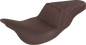 SADDLEMEN Step-Up Seat - Rear Lattice Stitch - Brown - FL '08-'23 808-07B-173BR