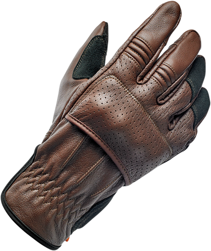 BILTWELL Borrego Gloves - Chocolate/Black - Small 1506-0201-302