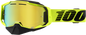 100% Armega Snow Goggles - Nuclear Citrus - Gold Mirror 50008-00003