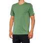 100% Mission Athletic T-Shirt - Olive - Small 20014-00015