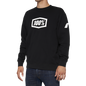 100% Icon Long-Sleeve Fleece Sweatshirt - Black - Large 20026-00002