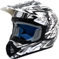 AFX FX-17 Helmet - Butterfly - Matte White - XS 0110-7126