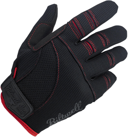 BILTWELL Moto Gloves - Black/Red - XL 1501-0108-005