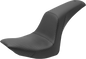 SADDLEMEN Profiler Basket-weave Seat - Black - Softail '06-'17 806-23-147