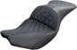 SADDLEMEN Roadsofa Seat - Full Lattice Stitch - Black - Indian I14-07-182
