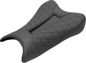 SADDLEMEN Track Seat - Lattice Stitch - Black - ZX6R '19-'22 0810-K075