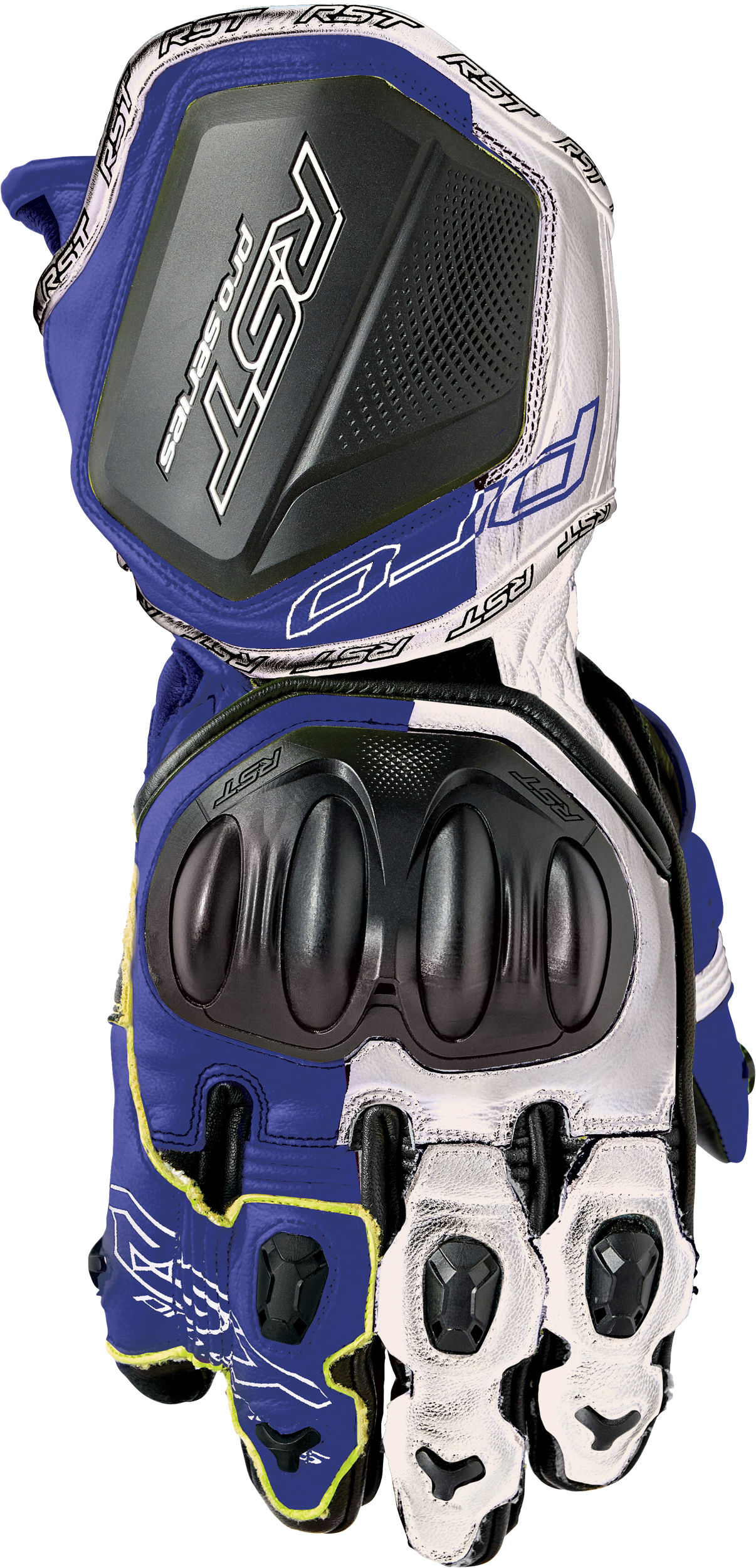 IN STOCK RST Pro Series Gp D3o Gloves White/Blue Leather Md 556-3715109
