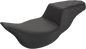 SADDLEMEN Step-Up Seat - Extended Reach - Rear Lattice Stitch - Black - FL '08-'23 808-07B-173E