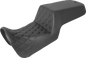 SADDLEMEN Step Up Seat - Front Lattice Stitch/Rear Smooth - Black 821-34-172