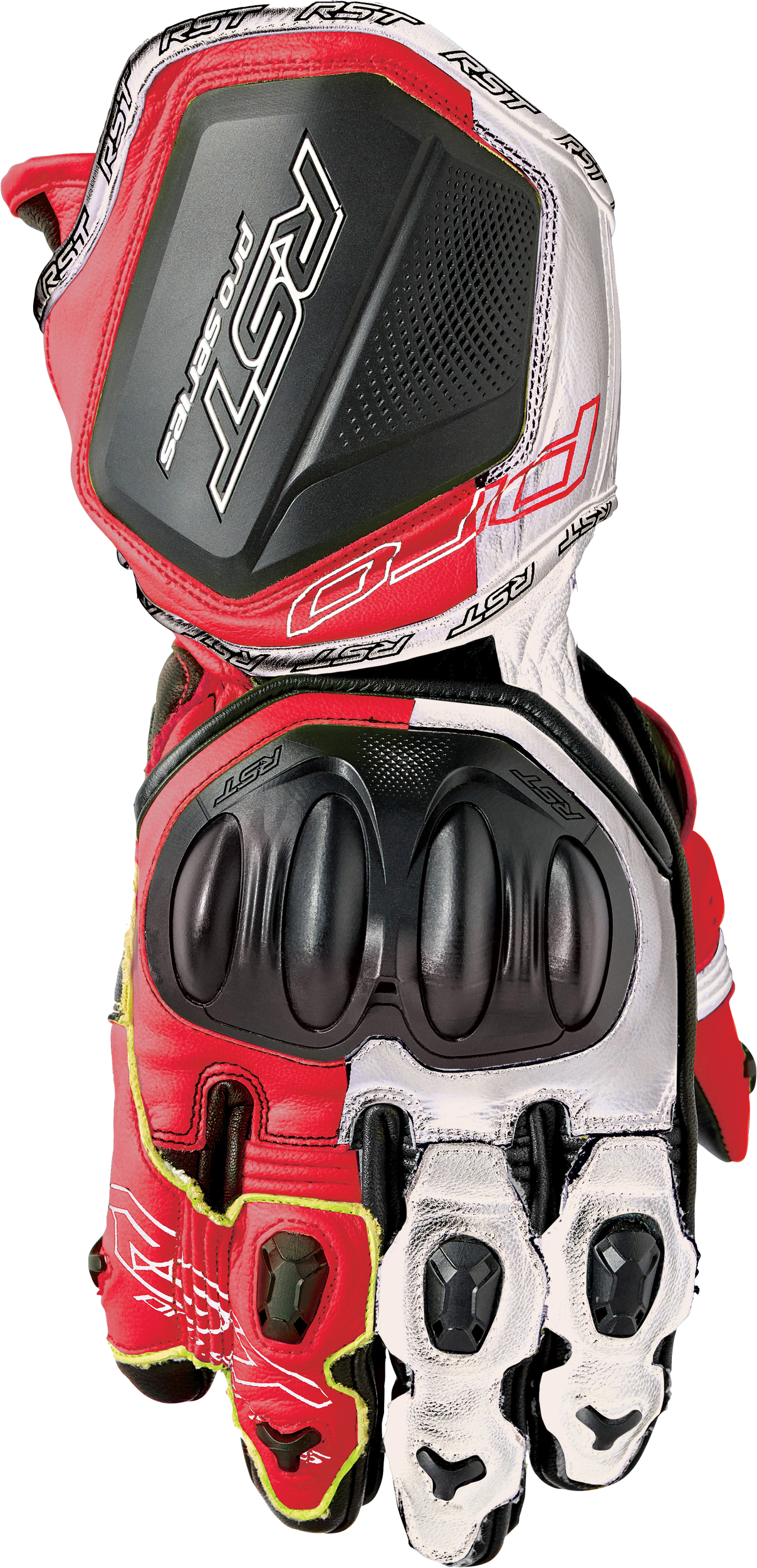 IN STOCK RST Pro Series Gp D3o Gloves White/Red Leather Xl 556-3715511