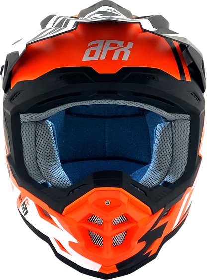 AFX FX-19R Helmet - Racing - Matte Orange - Medium 0110-7084
