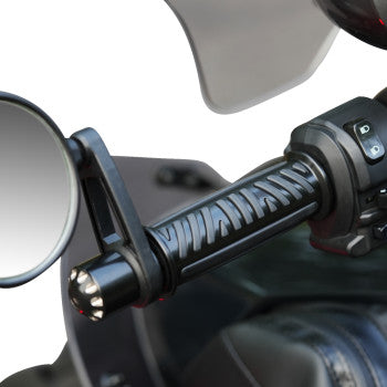 SHOW CHROME Combat Grips - Ryker - Black 17-455BK