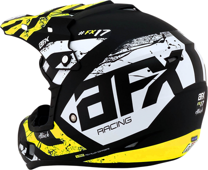 AFX FX-17 Helmet - Attack - Matte Black/Hi-Vis Yellow - Medium 0110-7174