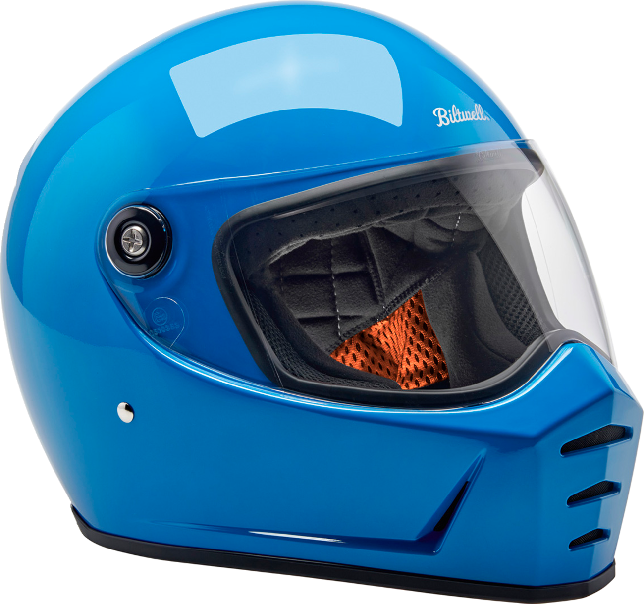 BILTWELL Lane Splitter Helmet - Gloss Tahoe Blue - Medium 1004-129-503