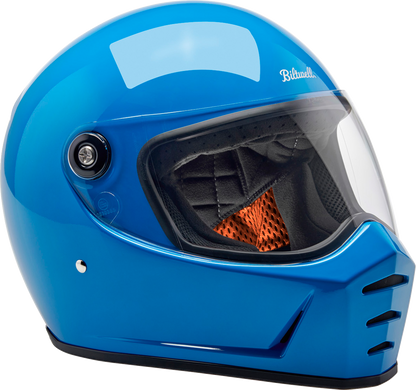 BILTWELL Lane Splitter Helmet - Gloss Tahoe Blue - Medium 1004-129-503