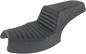 SADDLEMEN Step Up Seat - Front Tuck-n'-Roll/Rear Lattice - Black - Challenger I20-06-176