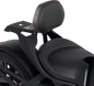 SHOW CHROME Quick-Detach Backrest - Black w/ Red Stitching - Ryker '20-'22 41-416RED