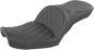 SADDLEMEN Explorer Seat - Lattice Stitched - Dyna 896-04-029LS