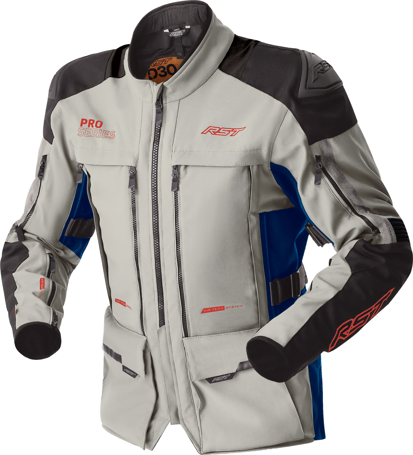 RST Womens Ps Adventure D3o Jacket Sil/Blu Textile Xs 556-3628108