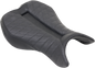 SADDLEMEN Track Seat - Lattice Stitch - Black - 675R '13-'17 0810-T138